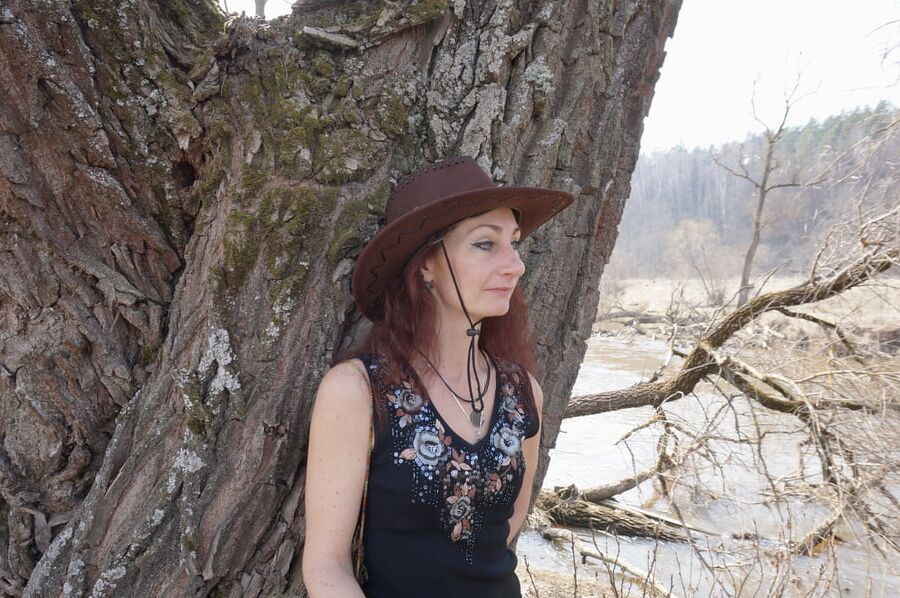 Near the tree