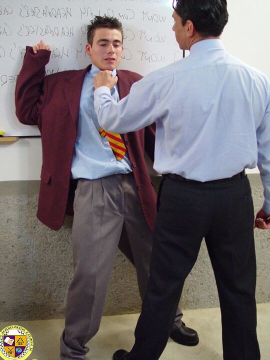 Latino Twink is punished by the Headmaster