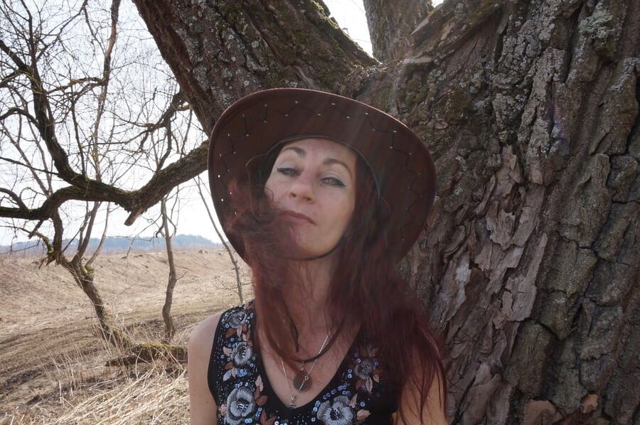 Near the tree