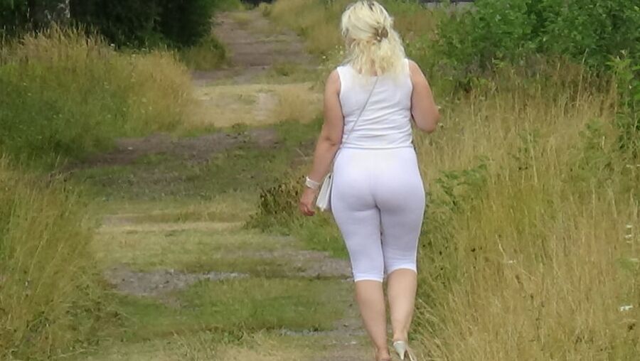my ass in black pantyhose in nature