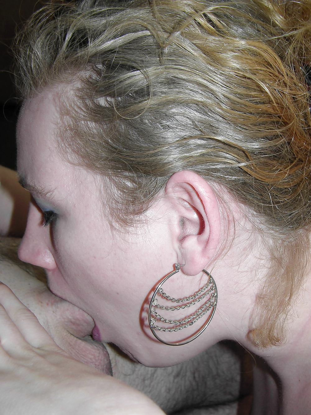 Horny wife Chastity sucking dick