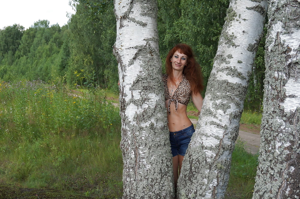 Among Birch in Shirt