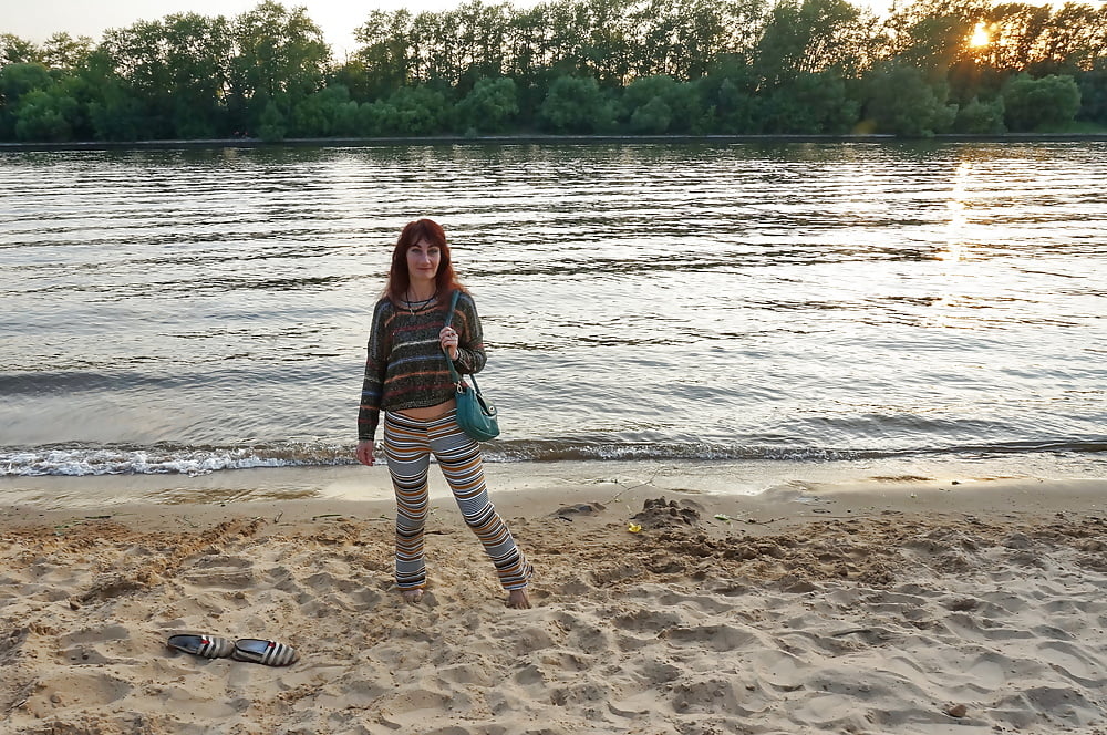 In AKIRA pants near Moscow-river in evening