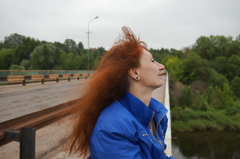 On vazuza-river in cold weather