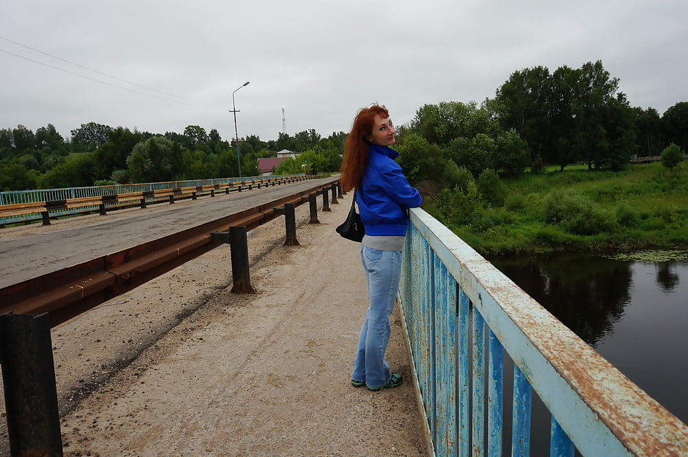 On vazuza-river in cold weather