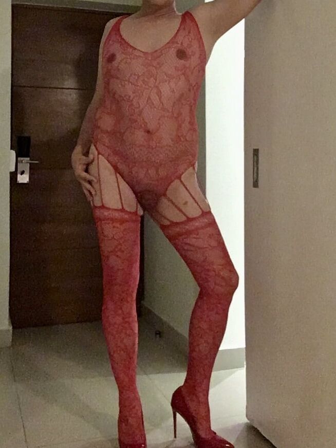 Red Bodystocking