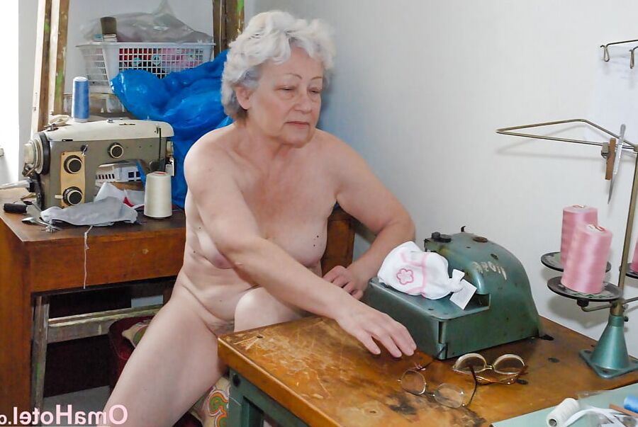 Grandma playing with adult toy