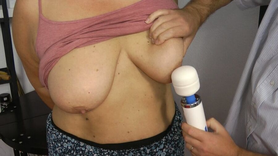 Breasts and pussy be worked with MagicWand