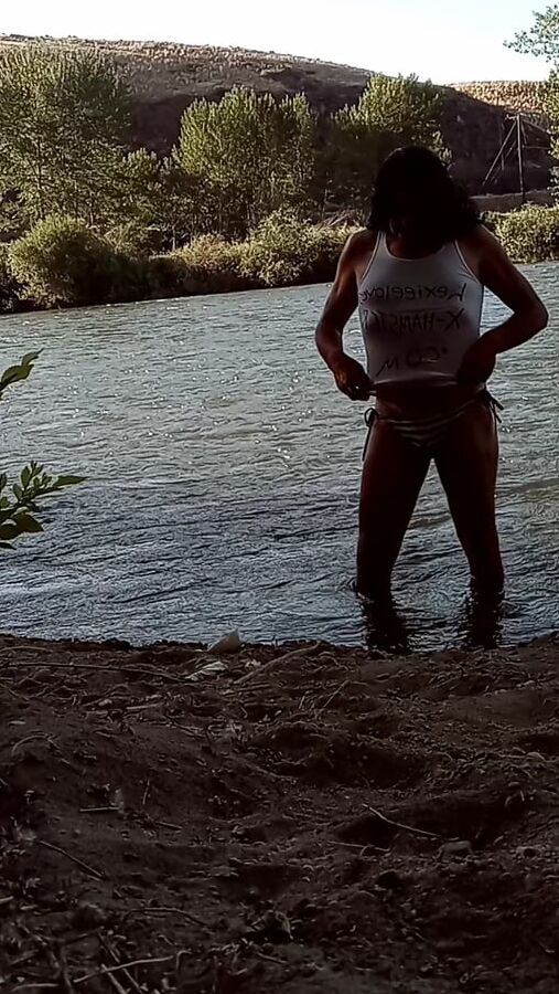 Playing at the river