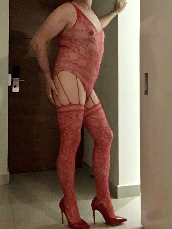 Red Bodystocking