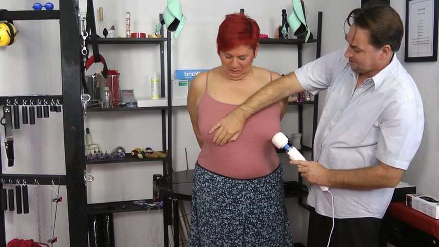 Breasts and pussy be worked with MagicWand