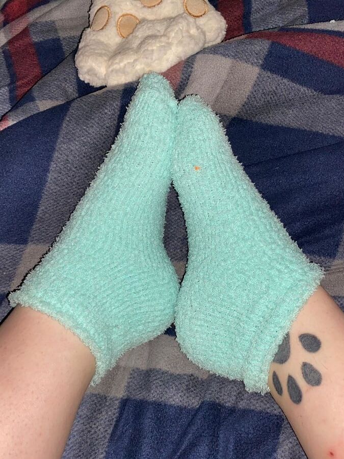 Wife socks and cum