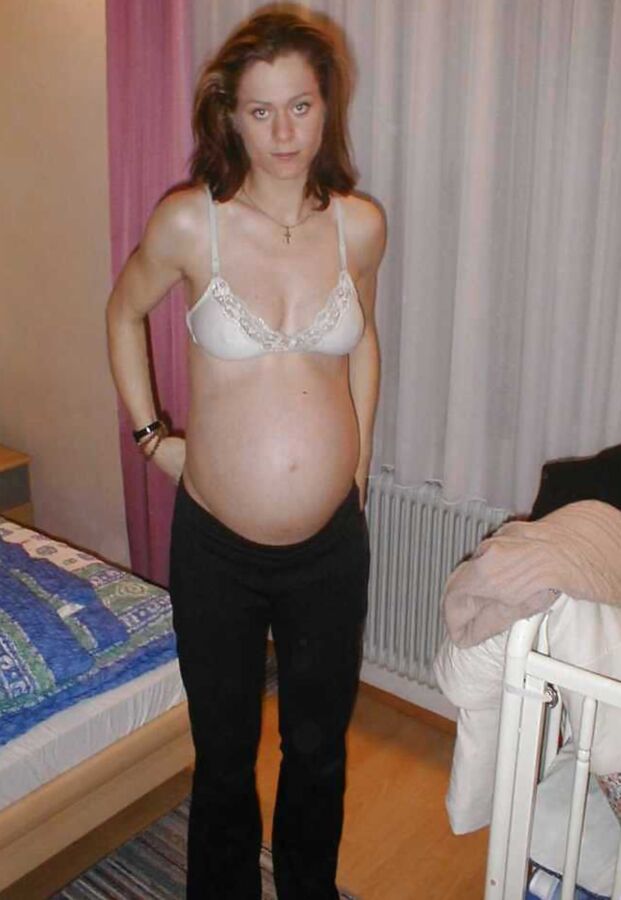 first timer euro amateur PREGNANT girl