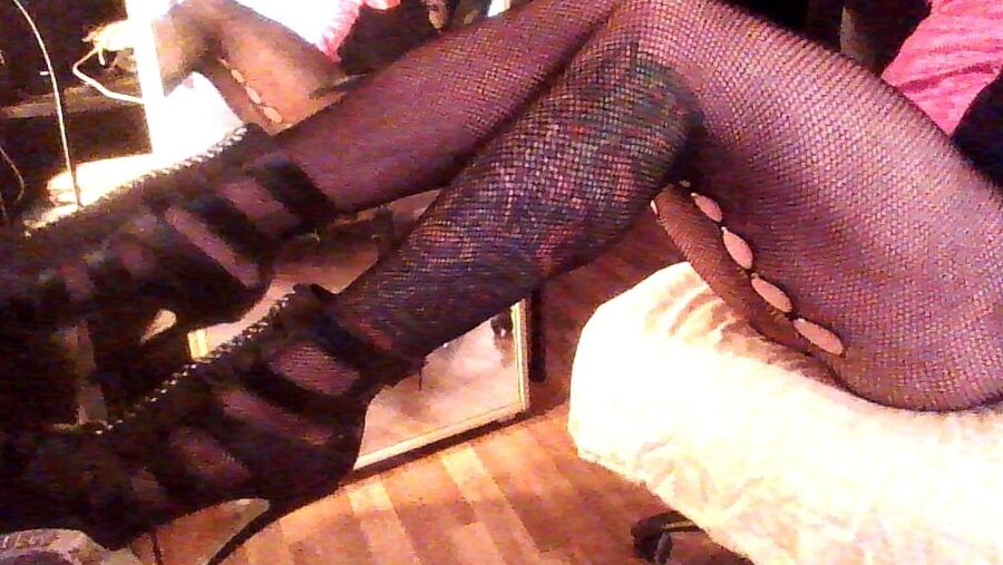 Saturday night Fun With New Fishnets Pantyhose