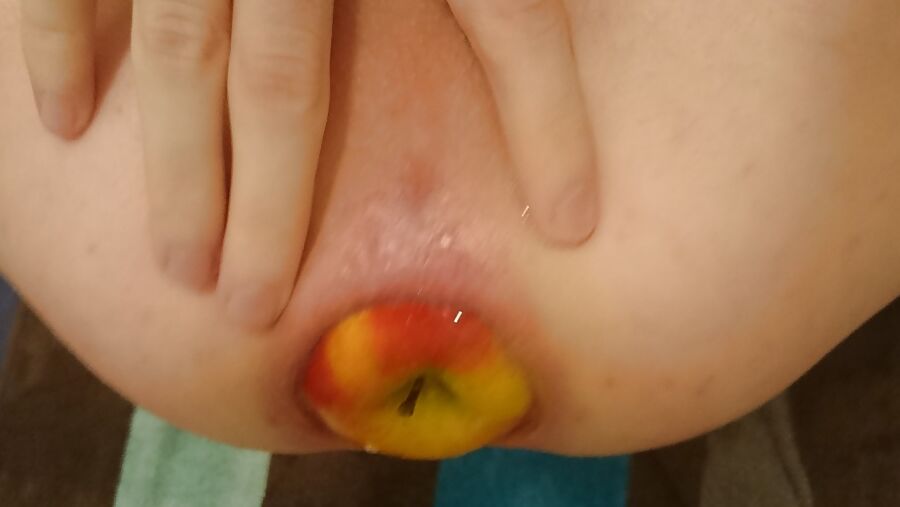 Apple in ass