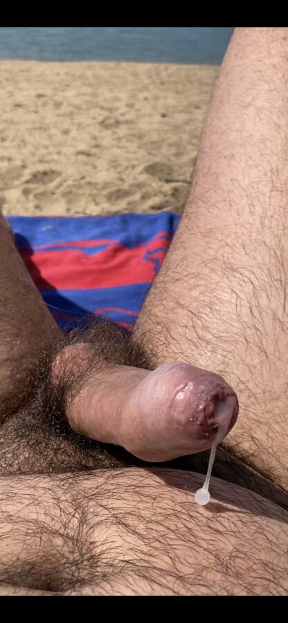 Public beach small dick pre cum