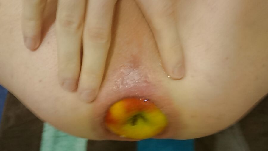 Apple in ass