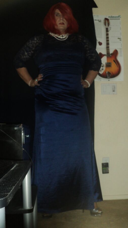 new shoes and gown