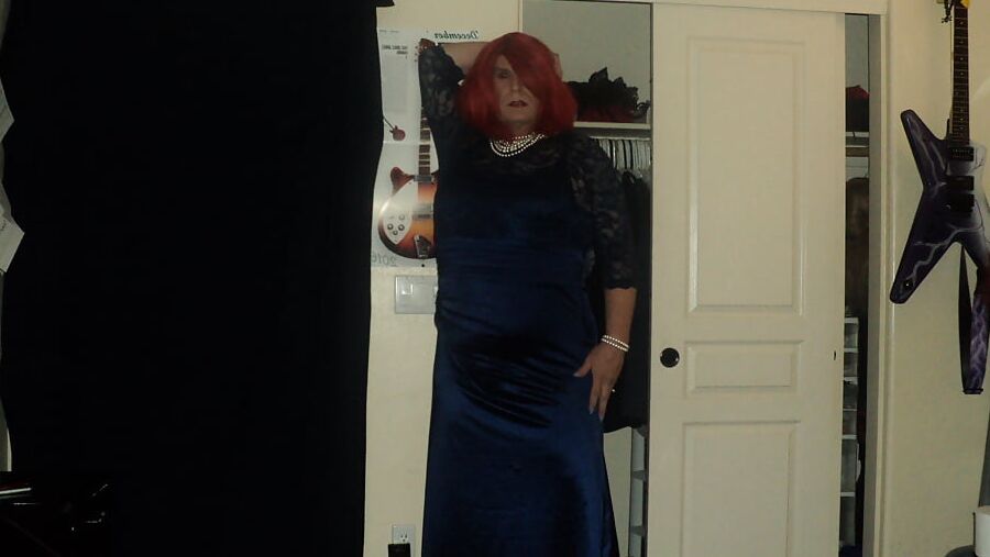 new shoes and gown