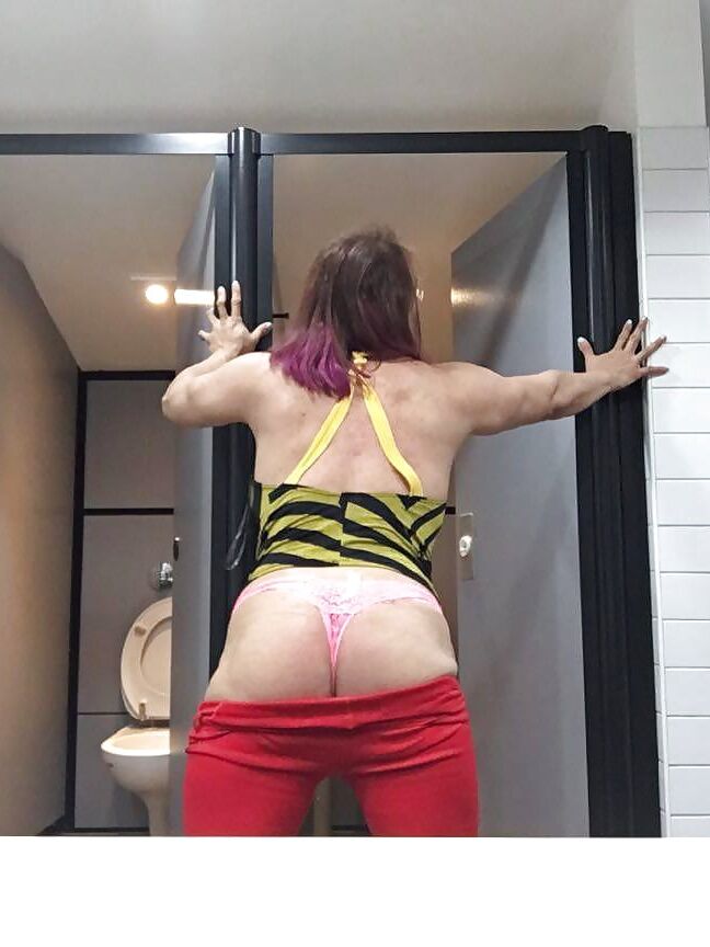 Tabbyanne tits, pussy in PUBLIC cinema toilets