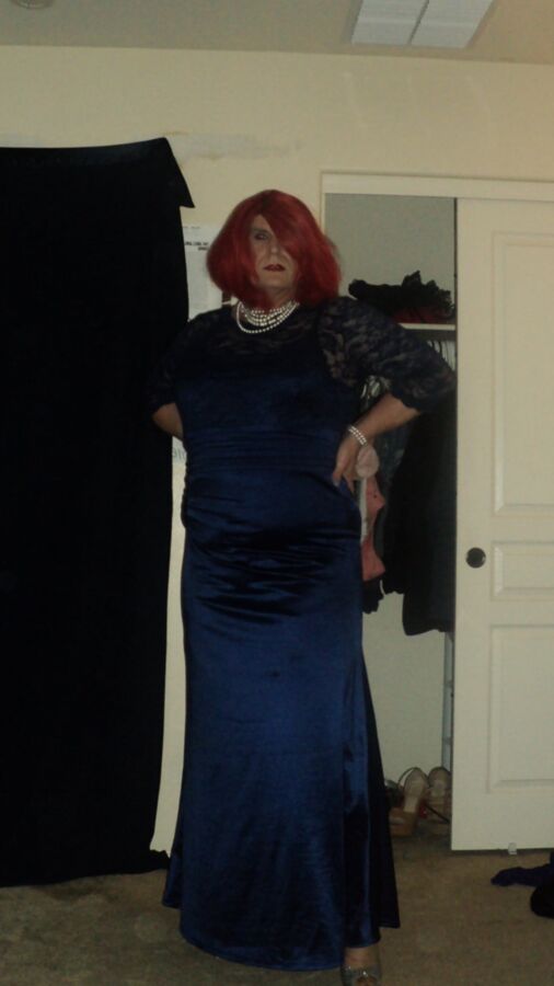 new shoes and gown