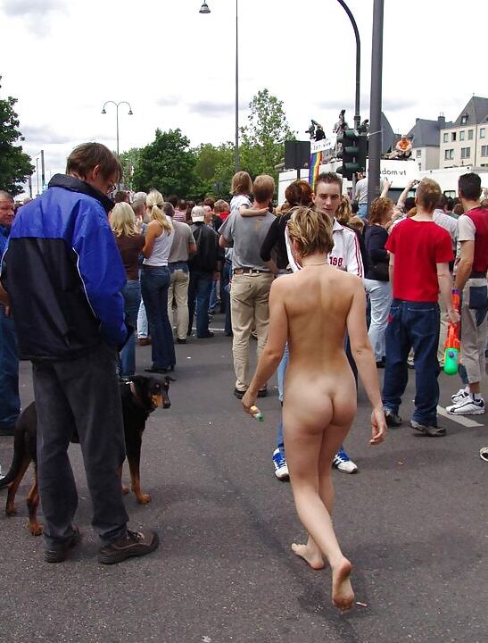 Watch real Euro amateur public gang-bangs