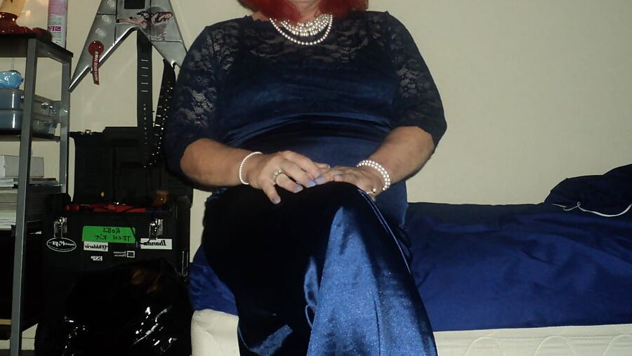 new shoes and gown