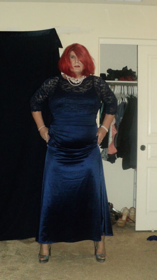 new shoes and gown