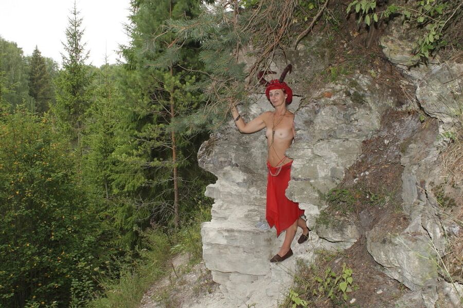 Forest Satyr on the Rock