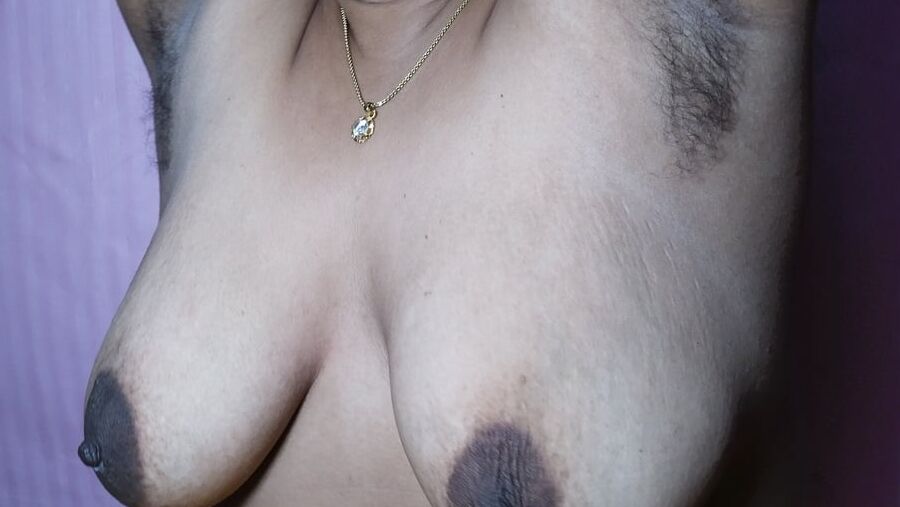 Desi Bhabhi's Hairy Armpit and Big Milky Boobs