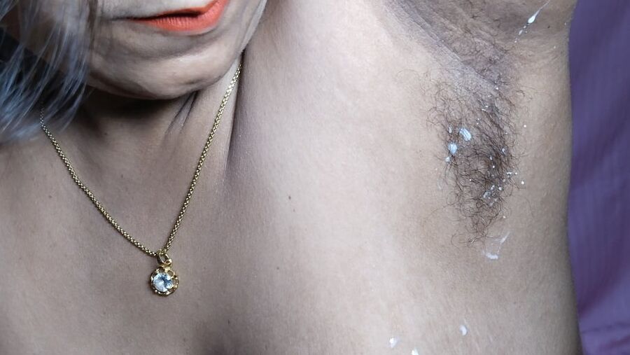 Desi Bhabhi's Hairy Armpit and Big Milky Boobs