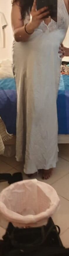 Love in drinking in sliver sexy dress
