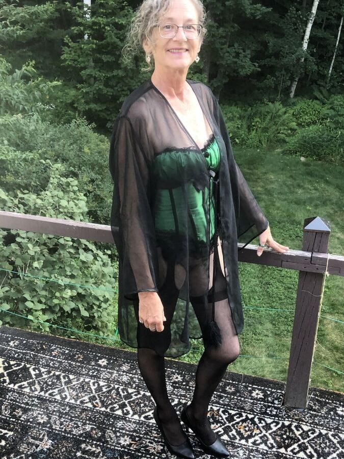 Outdoors in Lingerie