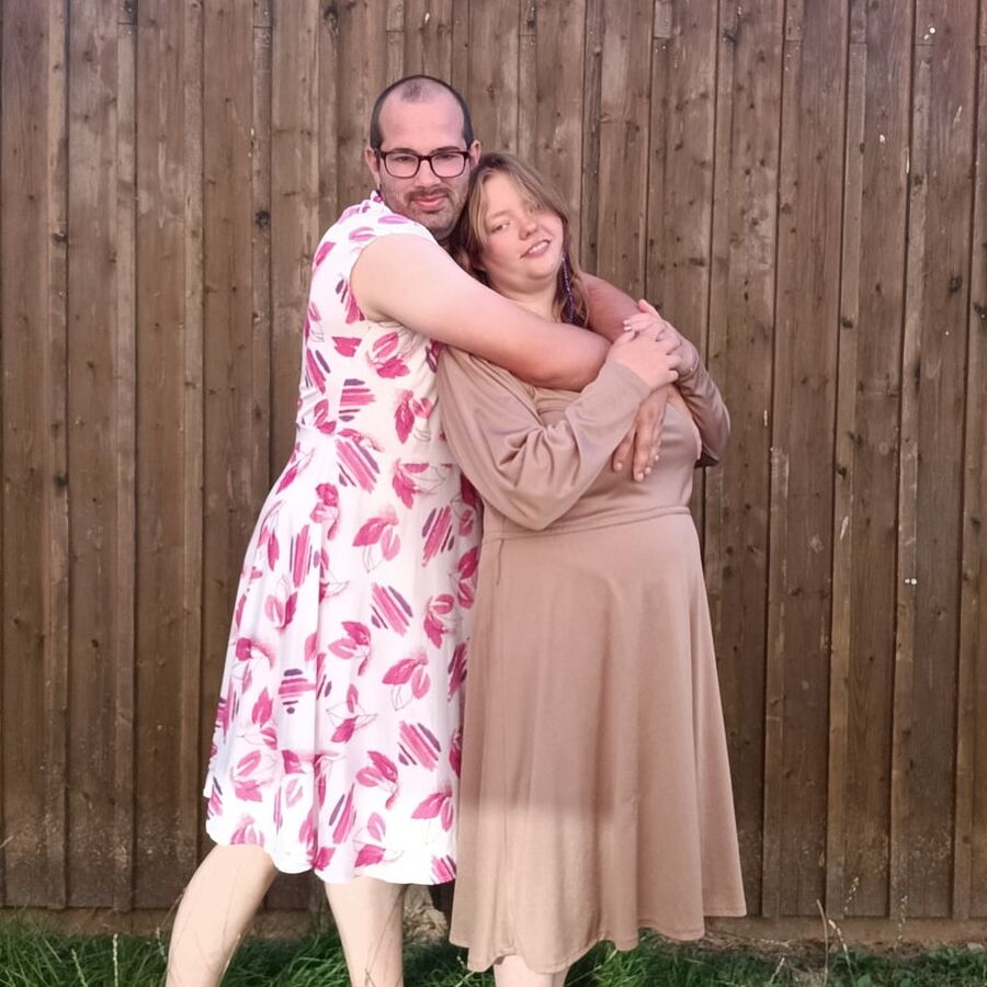 Ich und Schatzi im Sommerkleid
