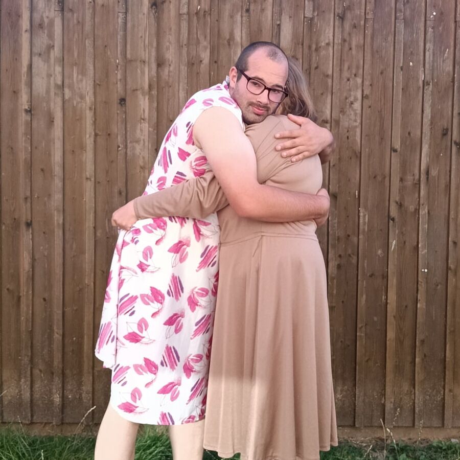 Ich und Schatzi im Sommerkleid