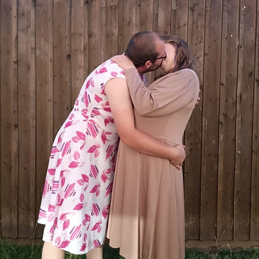 Ich und Schatzi im Sommerkleid