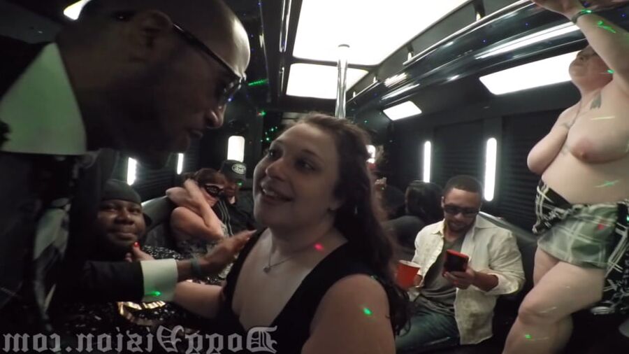 Sucking and Squirting on a Party Bus