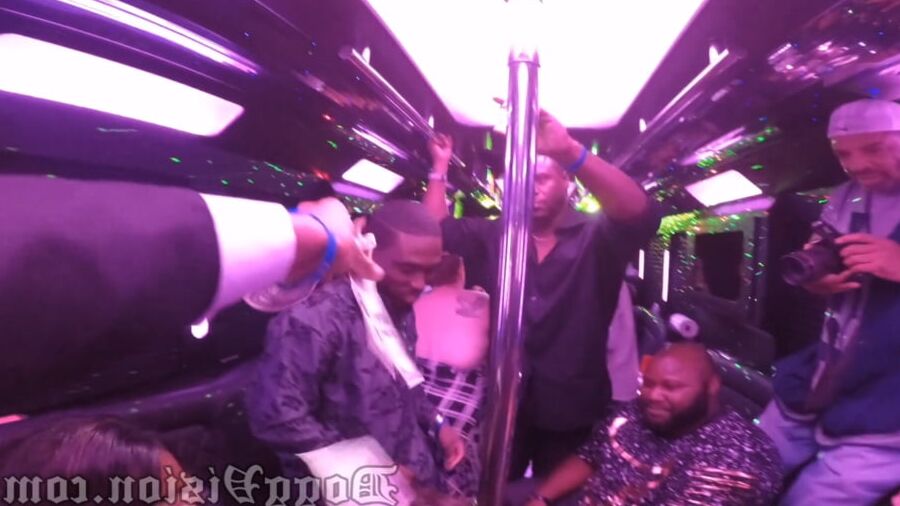 Sucking and Squirting on a Party Bus