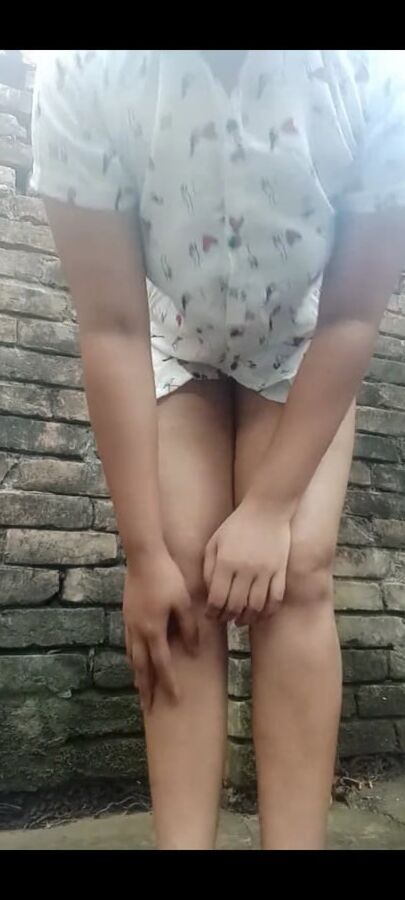 Hot girl bathing