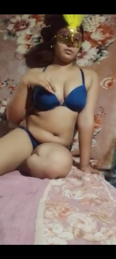 Sexy girl bathing and wearing lingerie