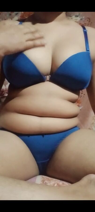 Sexy girl bathing and wearing lingerie