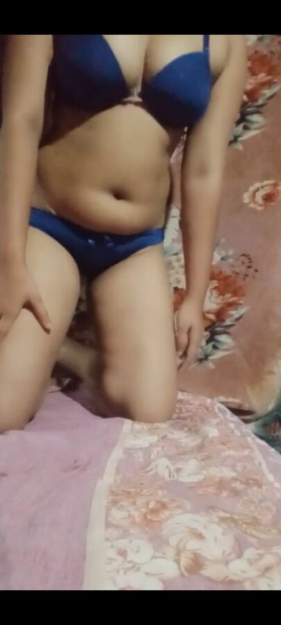 Sexy girl bathing and wearing lingerie
