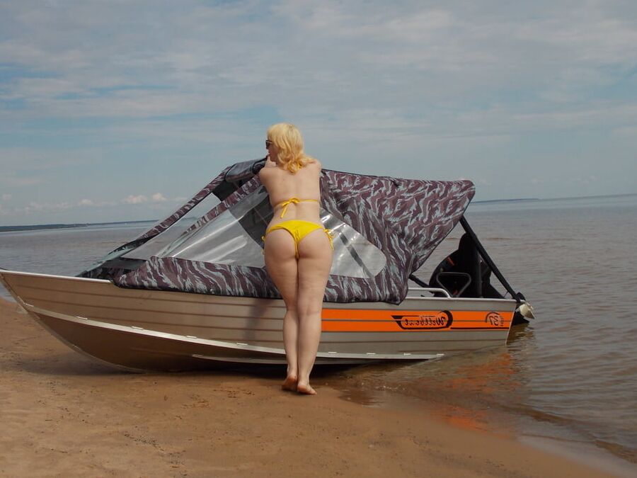 Beach hot blonde