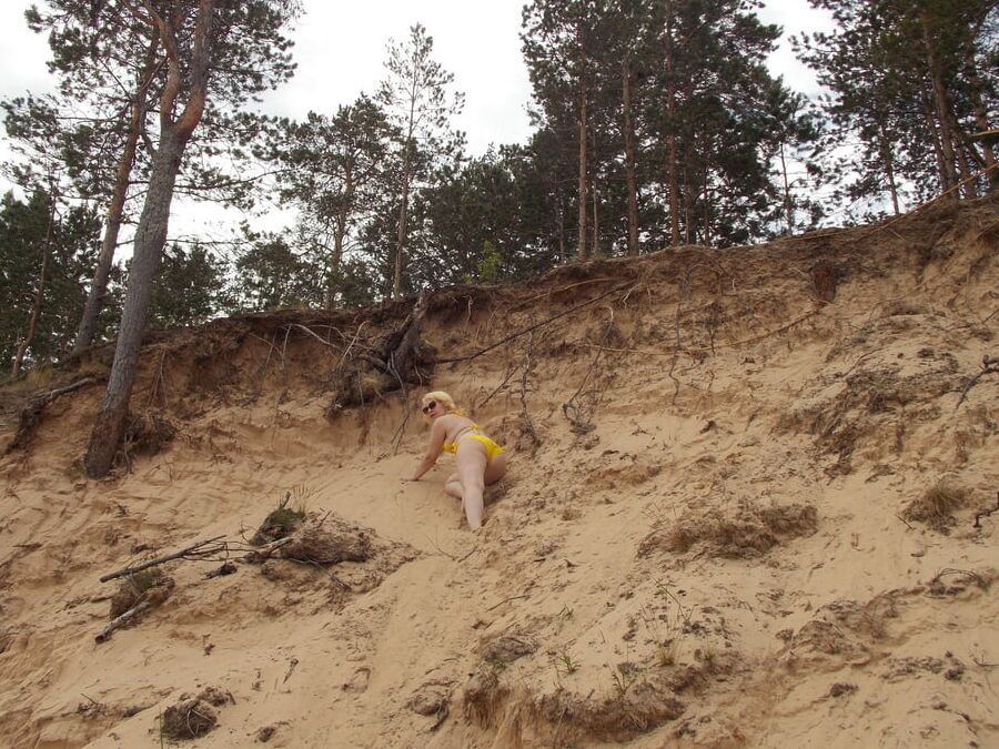 Beach hot blonde