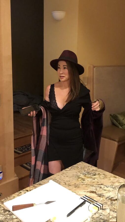 Lovely MILF Asian getting dressed for you