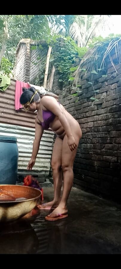Bathing and peeing