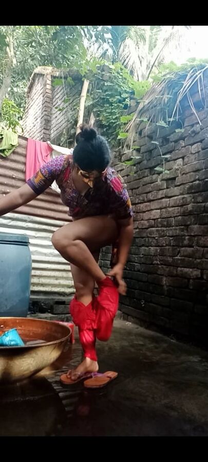 Bathing and peeing