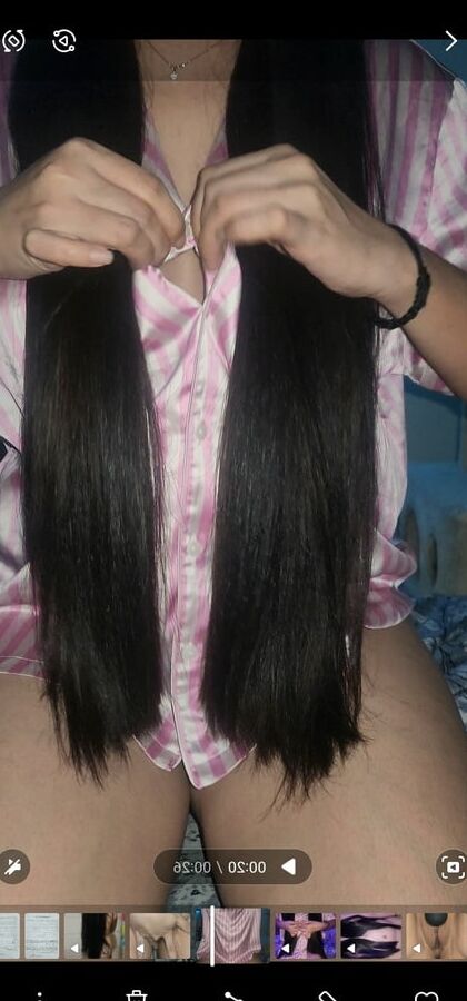 Long hair beauty