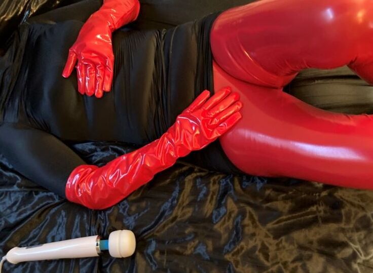 Red Leggings, Red Gloves, Red Heels