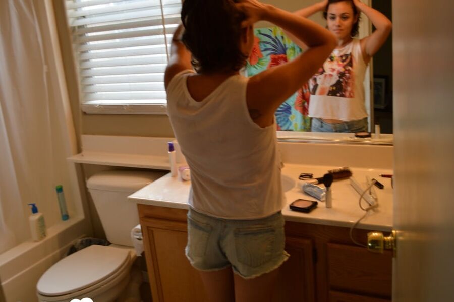 My roommate gets recorded in the bathroom